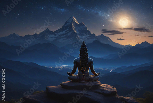 Hindu god Shiva photo