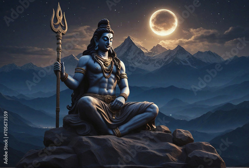 Hindu god Shiva photo