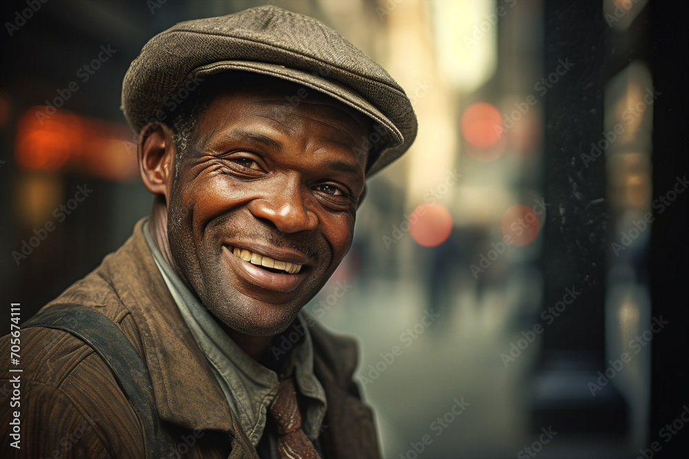 Generative AI picture of dustman who keeps streets clean and takes away trash city service Generative AI picture of dustman who keeps streets clean and takes away trash city service