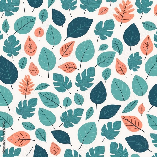 High-Quality Leaf Illustration: Perfect for App Icons with Pattern