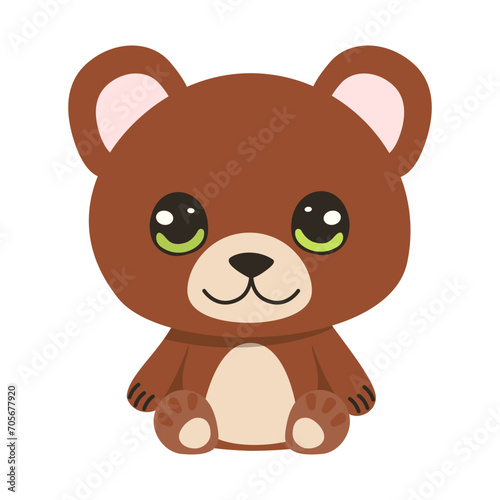 Vector illustration with cute bear