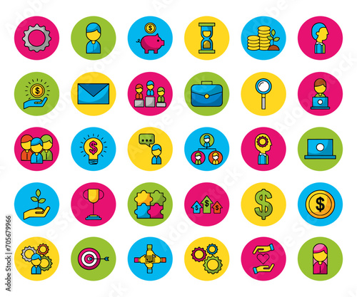 set of icons for web design