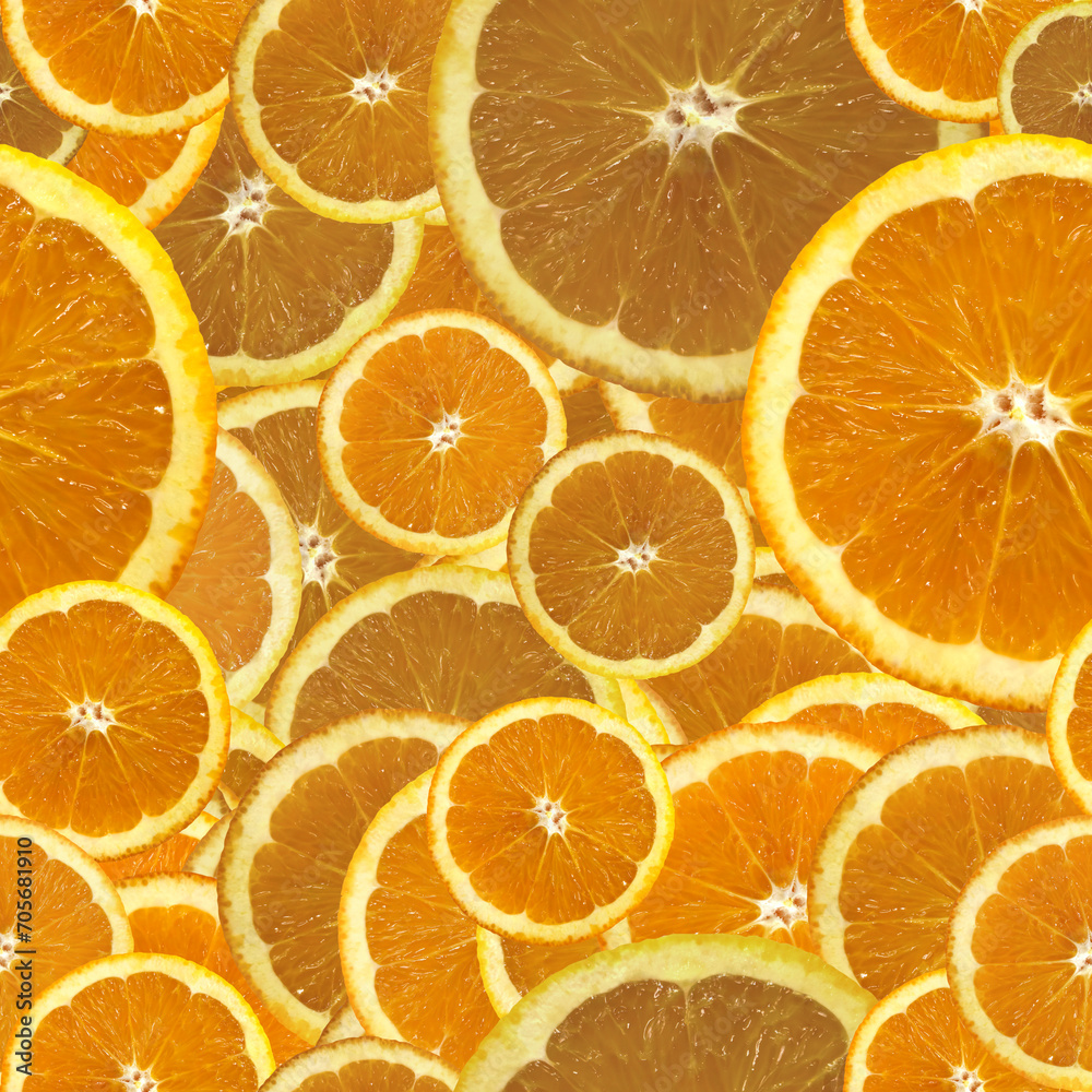 Seamless orange slices high resolution banner pattern Seamless orange slices high resolution banner pattern