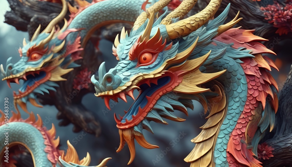 custom made wallpaper toronto digitalBeautiful fantasy dragon. Year of the Dragon according to the eastern horoscope
