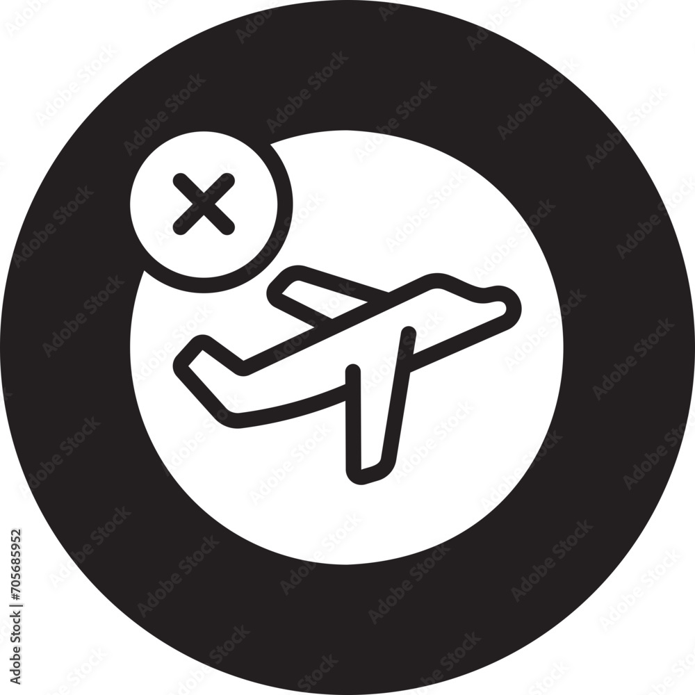 cancelled glyph icon cancelled glyph icon