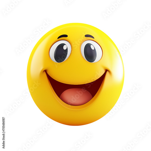 Smiling Emoji on transparent background