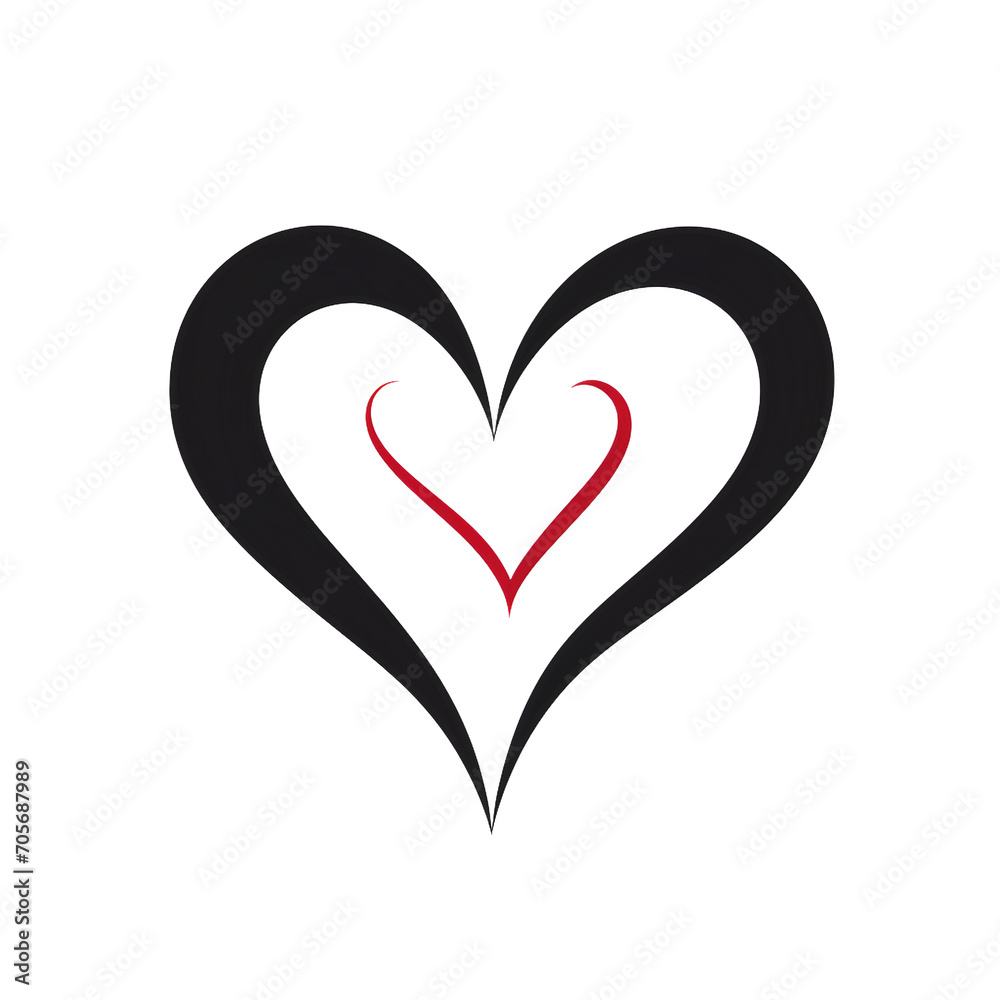 Heart Icon on transparent background