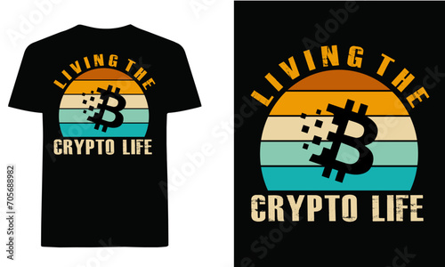 cryptocurrency Bitcoin t-shirt design
 (ID: 705688982)
