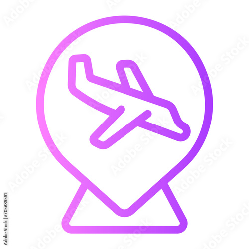 arrival gradient icon