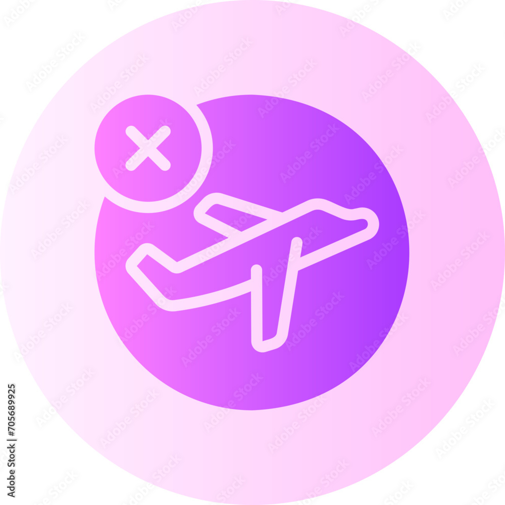 cancelled gradient icon cancelled gradient icon