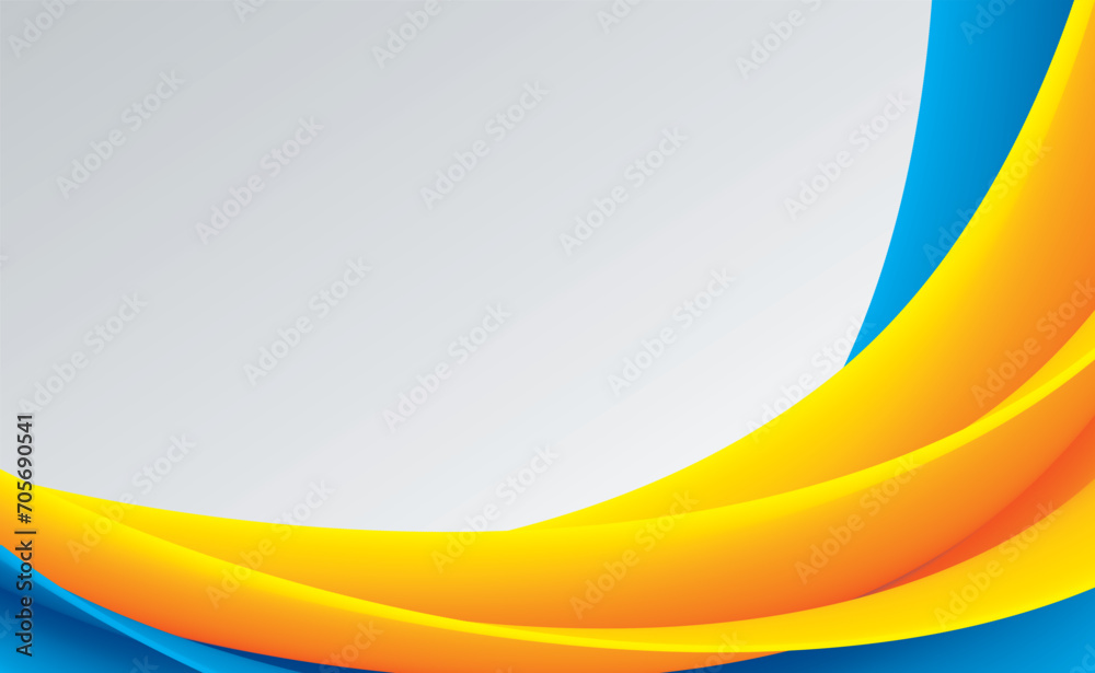 Abstract background with yellow and blue wave. Vector illustration. Abstract background with yellow and blue wave. Vector illustration.