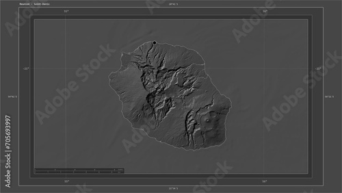 Reunion composition. Bilevel elevation map