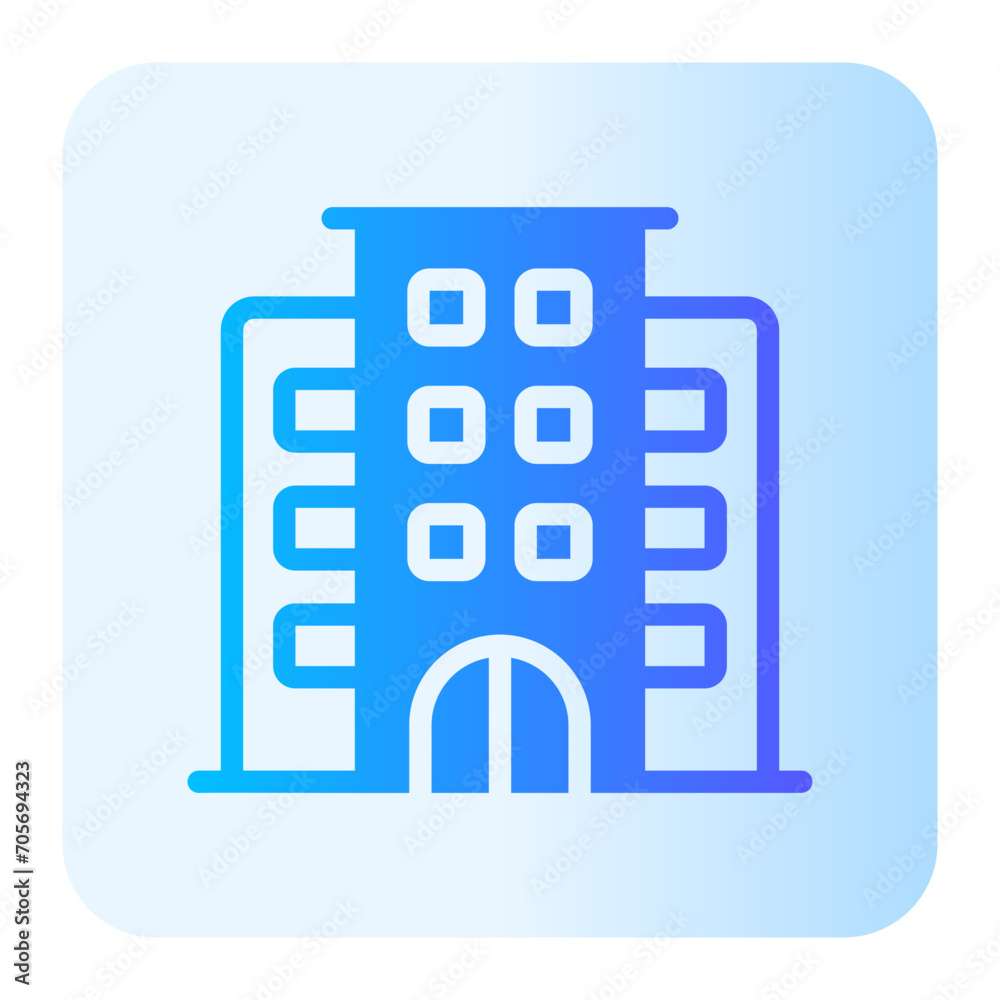 hotel gradient icon hotel gradient icon
