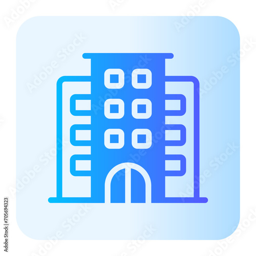 hotel gradient icon