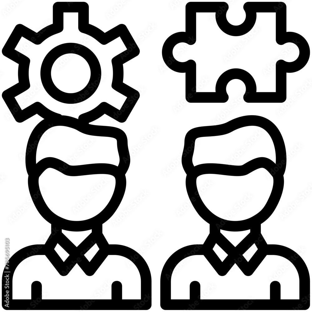 Teamwork Puzzle Icon Teamwork Puzzle Icon