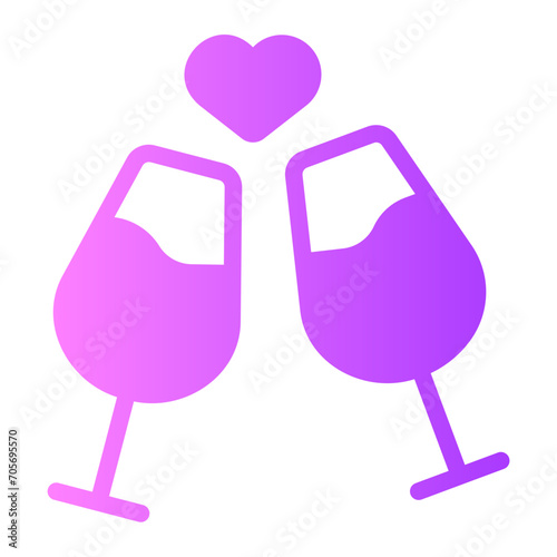 cheers gradient icon