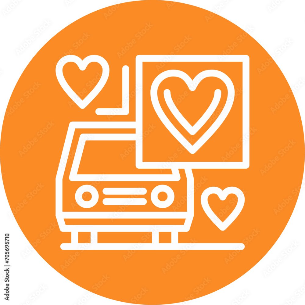 Car with heart Icon Car with heart Icon