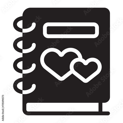 photo album glyph icon