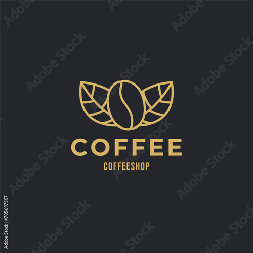 Coffee logo, suitable for coffee shop logo or product brand identity.