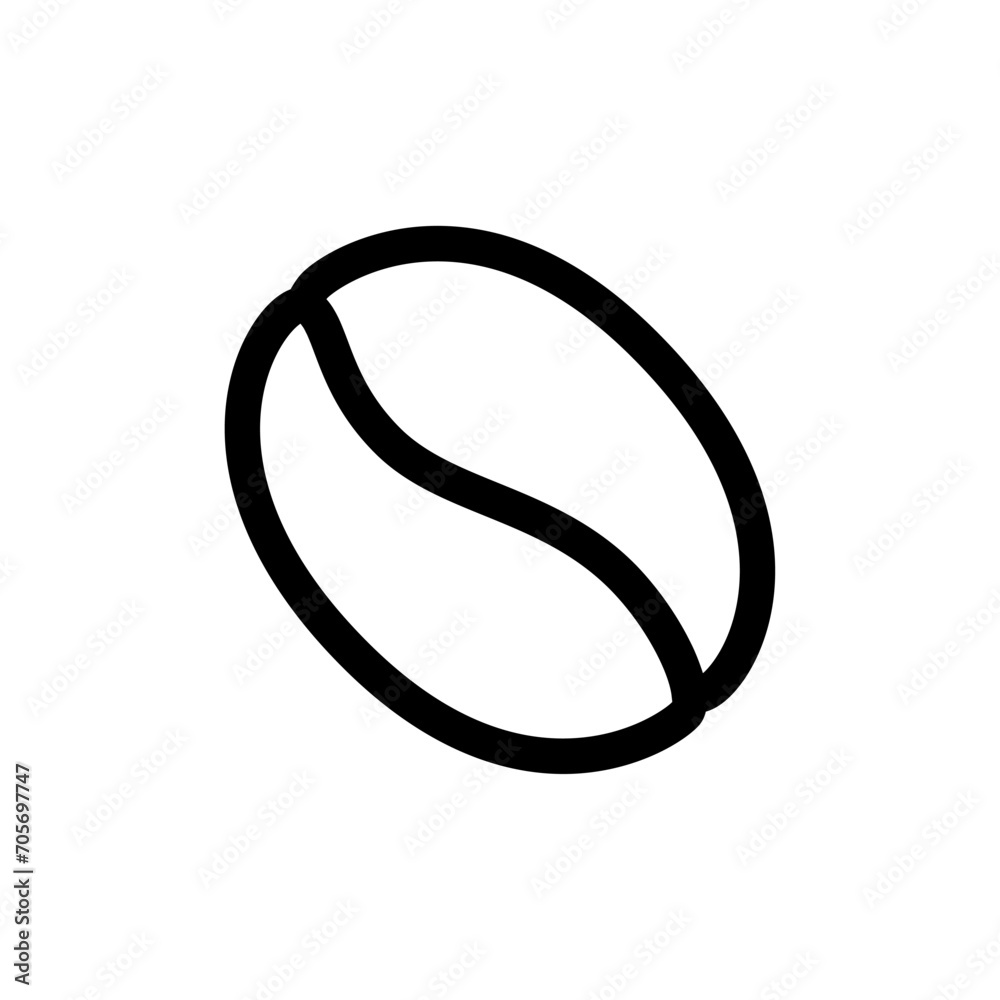 vector coffee beans icon isolated on white background vector coffee beans icon isolated on white background