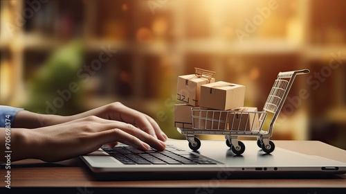 Online Shopping and Customer Experience - E-commerce Concept photo