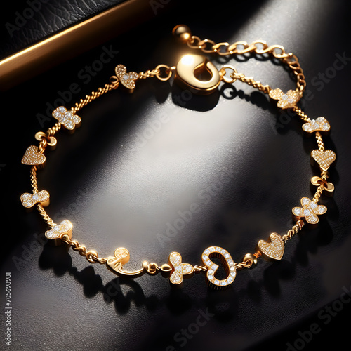 Women's bracelets made of gold and diamonds 07