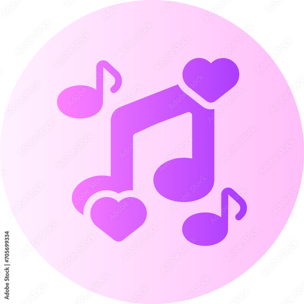 musical note gradient icon musical note gradient icon