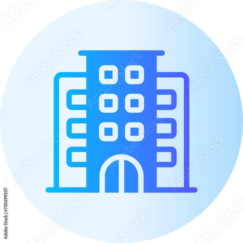 hotel gradient icon