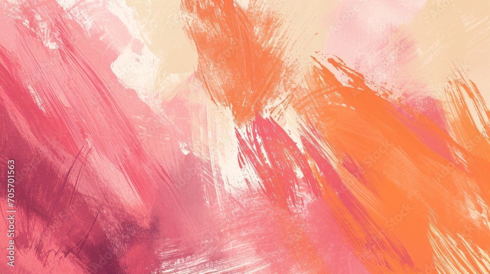Abstract background in pastel colors with brush strokes texture - obrazy, fototapety, plakaty 