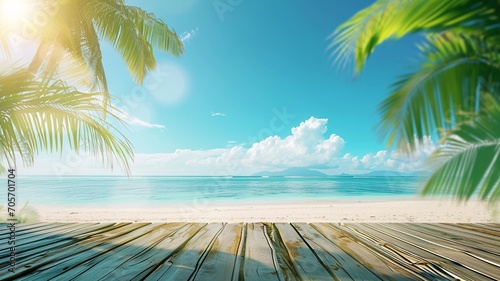 Tropical Paradise: Serene Beachfront View