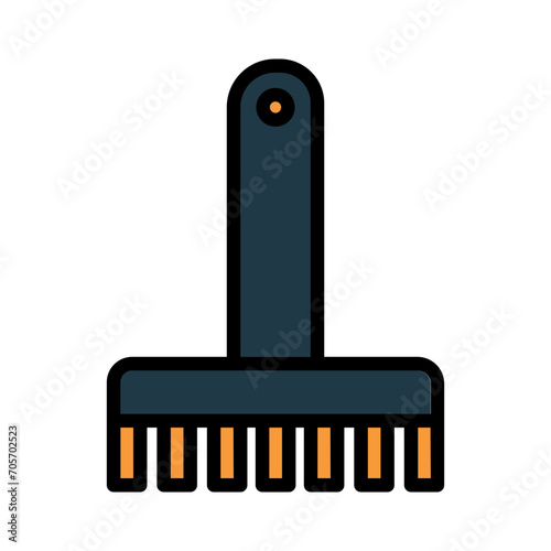 Fall Fork Garden Filled Outline Icon