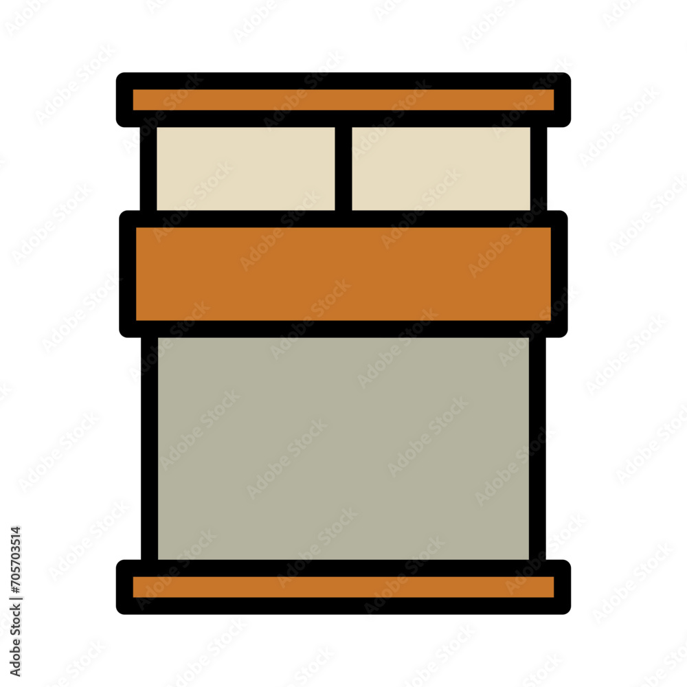 Bed Hotel Sleep Filled Outline Icon Bed Hotel Sleep Filled Outline Icon
