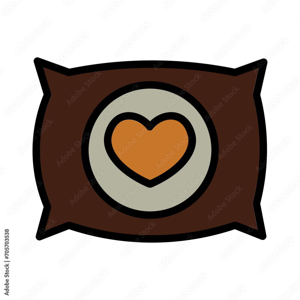 Bed Pillow Sleep Filled Outline Icon Bed Pillow Sleep Filled Outline Icon