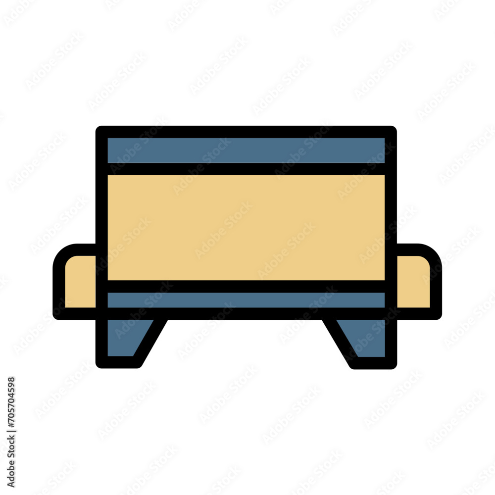 Rest Sleep Sofa Filled Outline Icon Rest Sleep Sofa Filled Outline Icon