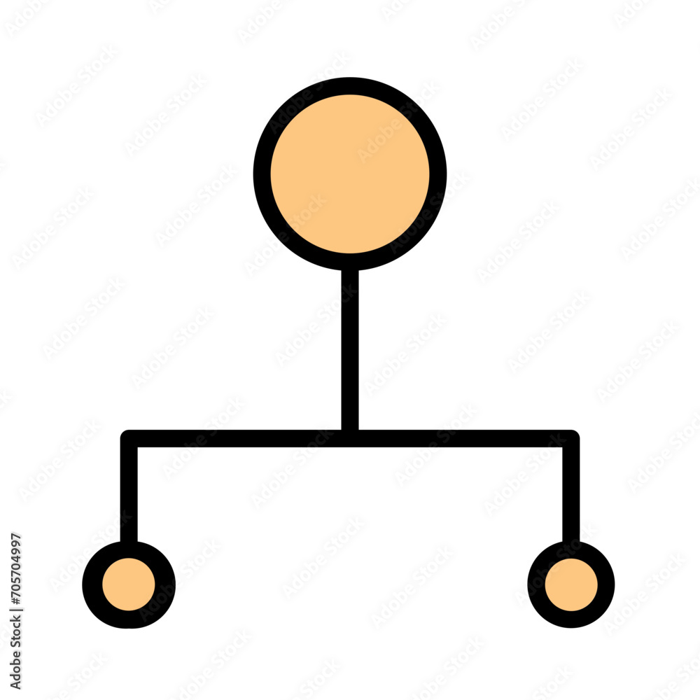 Business Share Structrucre Filled Outline Icon Business Share Structrucre Filled Outline Icon