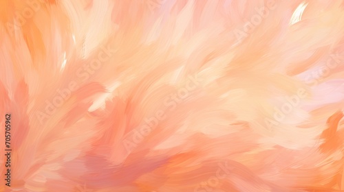 Abstract background in peach fuzz color with brush strokes texture