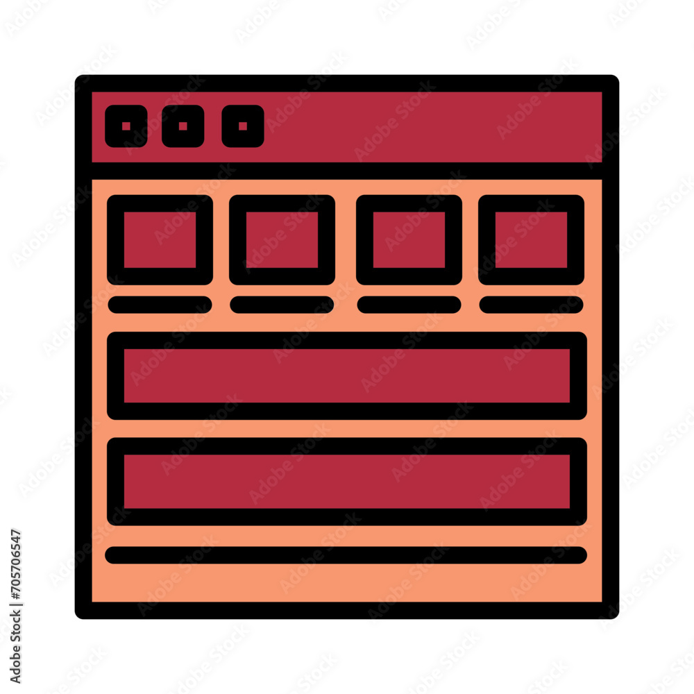 App Development Web Filled Outline Icon App Development Web Filled Outline Icon