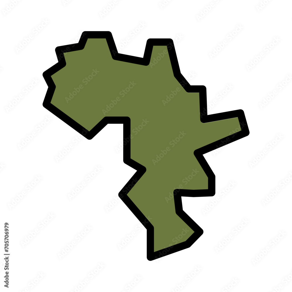 Africa Maps Location Filled Outline Icon Africa Maps Location Filled Outline Icon