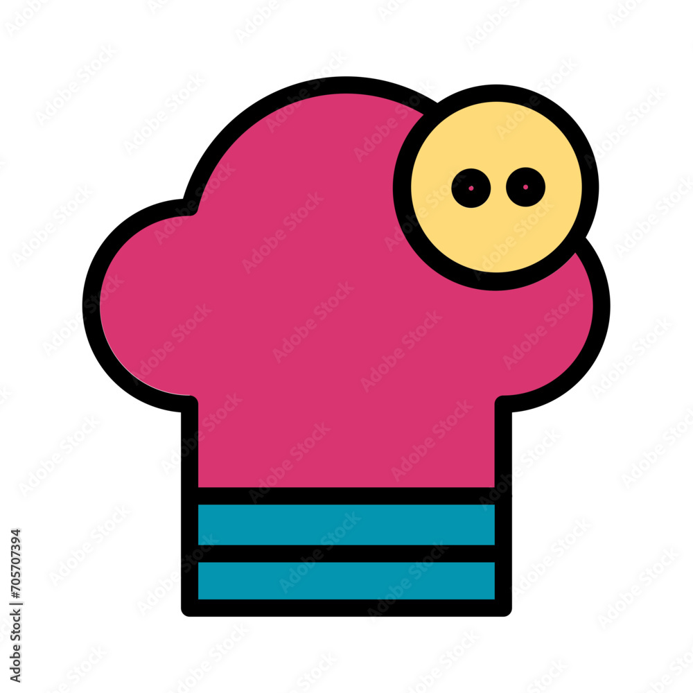 Bakery Chef Cook Filled Outline Icon Bakery Chef Cook Filled Outline Icon