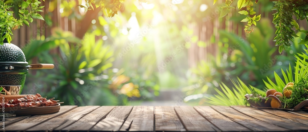 Backyard Barbecue Summer Theme with Table Top and Copy Space
Backyard Barbecue Summer Theme with Table Top and Copy Space