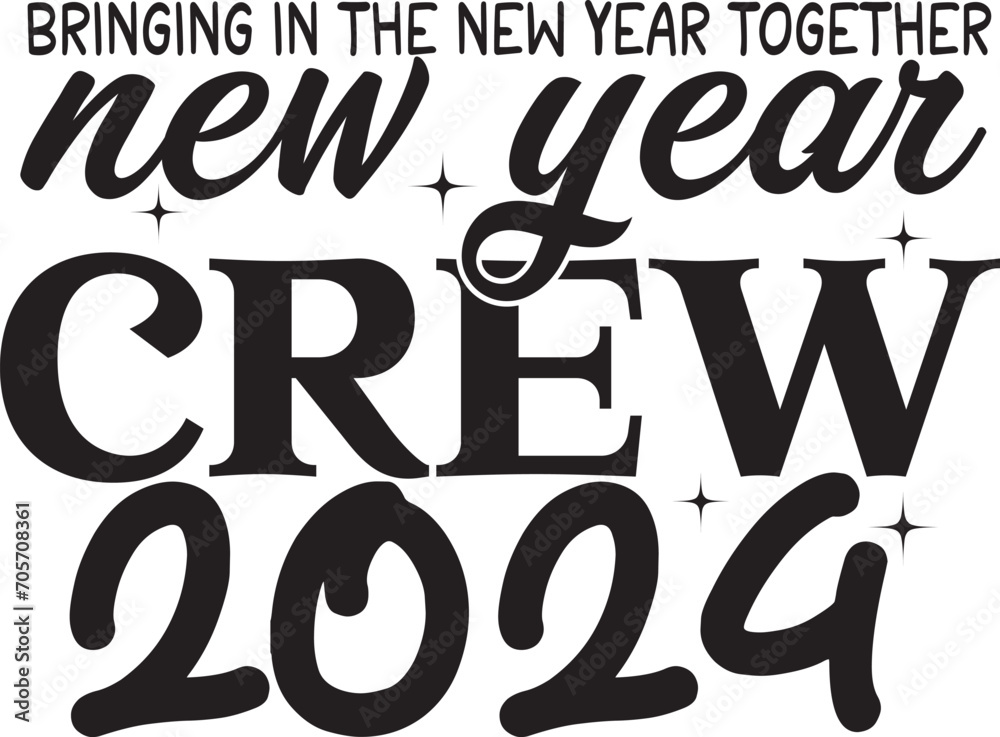 Bringing in the new year together new year crew 2024