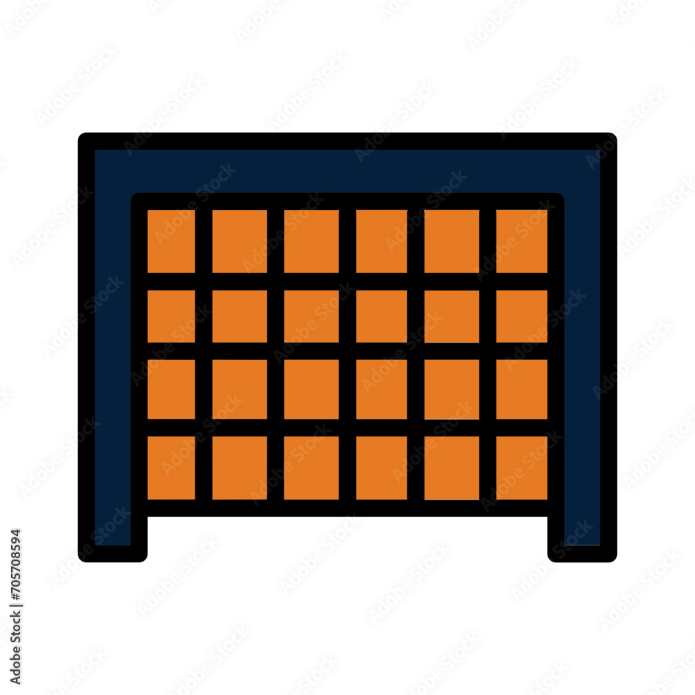 Goal Ice Sport Filled Outline Icon Goal Ice Sport Filled Outline Icon