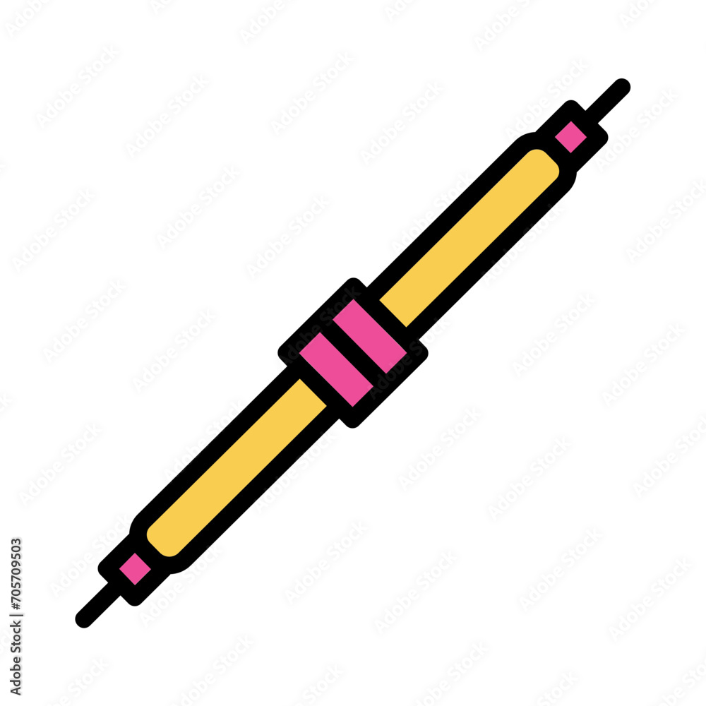 Naklejka premium Cutting Hand Welding Filled Outline Icon