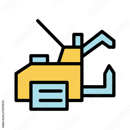 Machine Spot Welding Filled Outline Icon