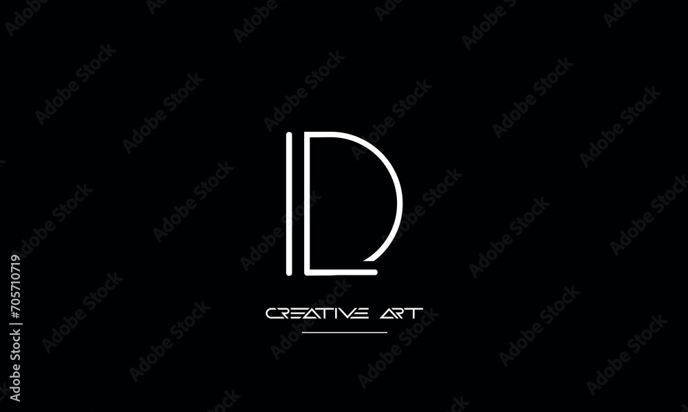 DL, LD, D, L abstract letters logo monogram DL, LD, D, L abstract letters logo monogram