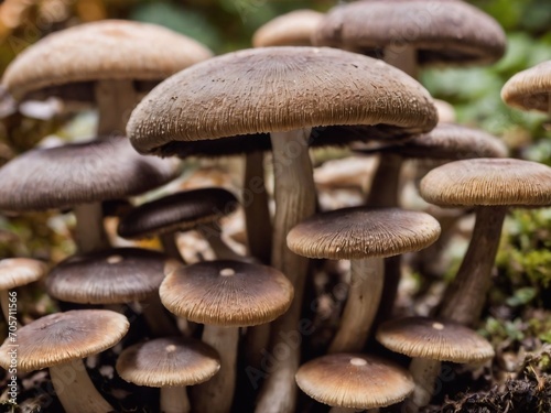 Portabella mushroom in the forest
