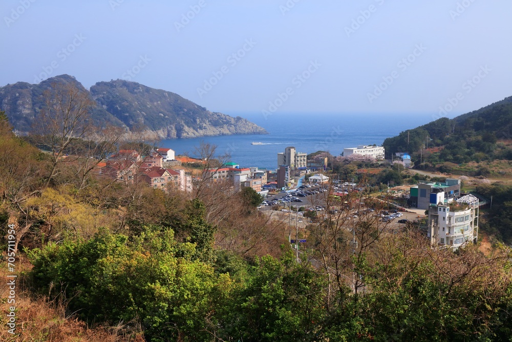 Obraz premium Hotels in Galgot-ri, Geoje island, Korea