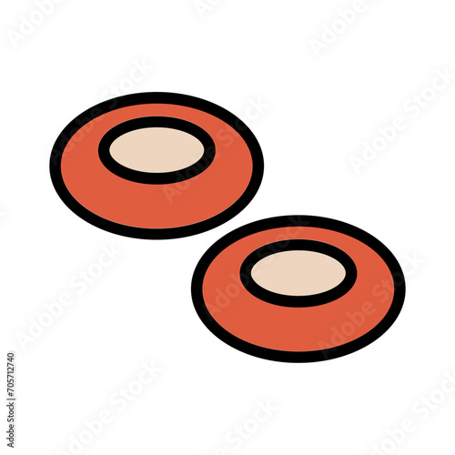 Blood Cancer Cells Filled Outline Icon
