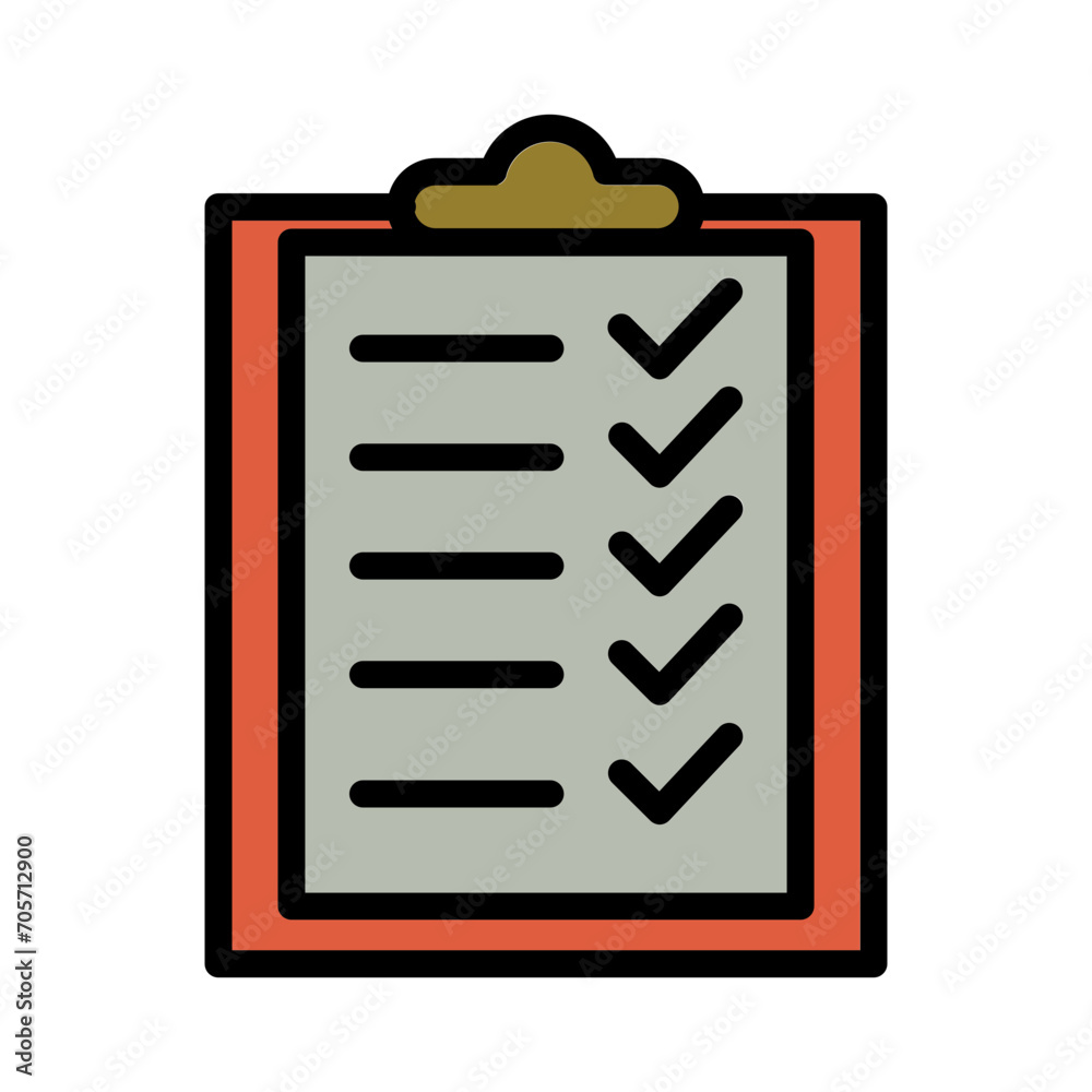 Clipboard Hospital Check Filled Outline Icon Clipboard Hospital Check Filled Outline Icon