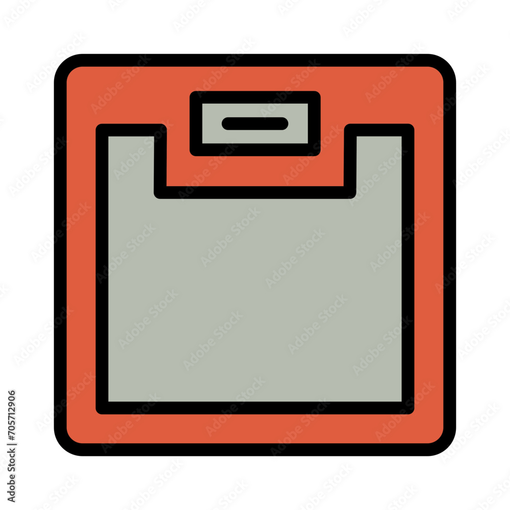 Diet Floor Scale Filled Outline Icon Diet Floor Scale Filled Outline Icon